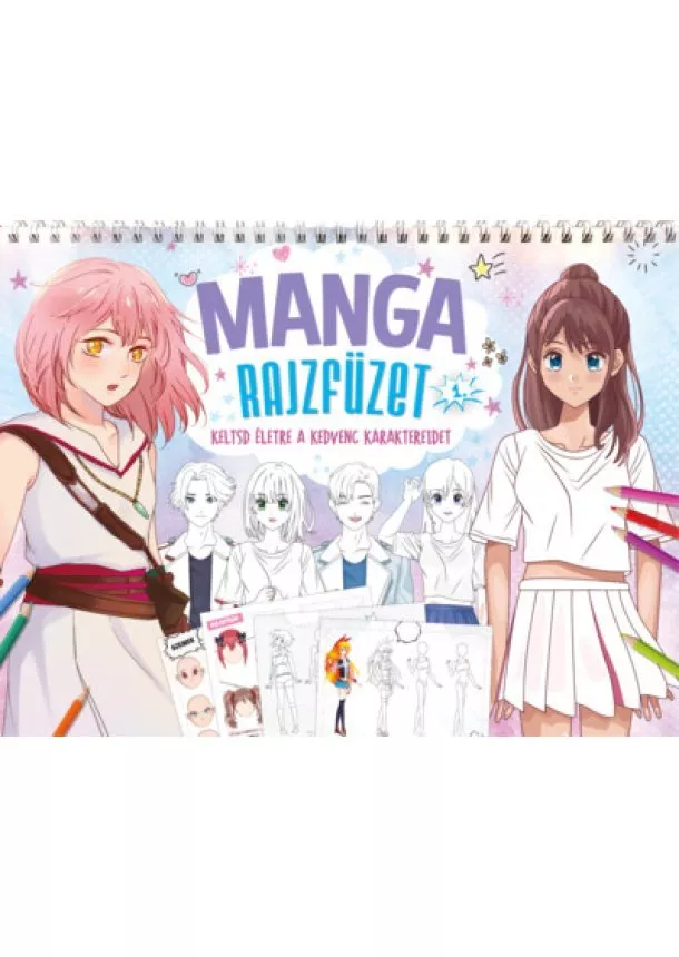 Foglalkoztató - Manga rajzfüzet 1.