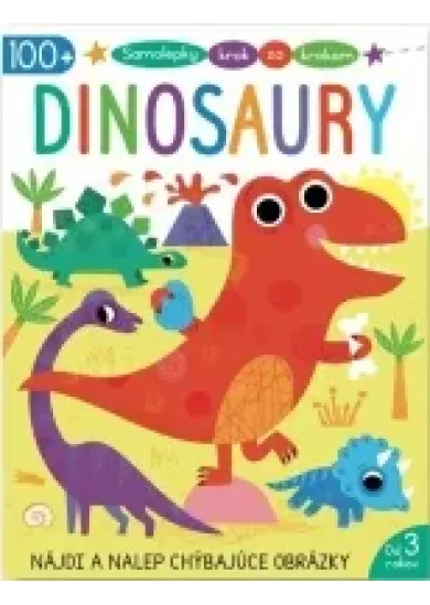 Dinosaury - Samolepky krok za krokom