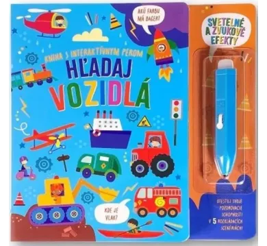 Hľadaj vozidlá - Kniha s interaktívnym perom