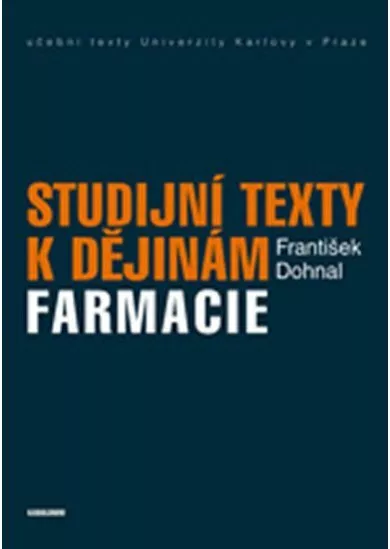 Studijni texty k dějinám farmacie