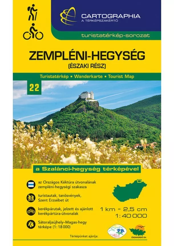 Térkép - Zempléni-hegység (északi rész) - Turistatérkép-sorozat 22. (új kiadás, 2021)