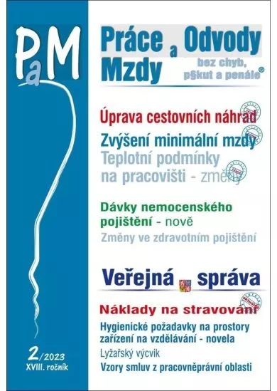 PaM 2/2023 Cestovní náhrady v roce 2023