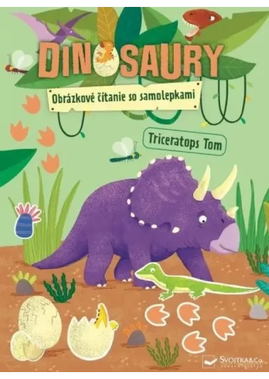 Dinosaury - Obrázkové čítanie so samolepkami