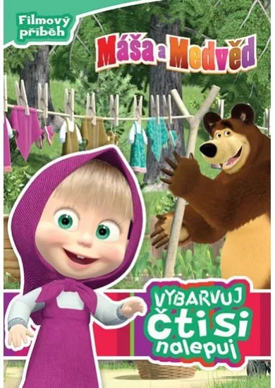 Máša a medvěd - Filmový příběh - Vybarvuj, čti si, nalepuj