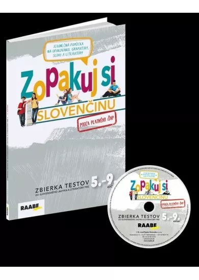 Zopakuj si slovenčinu – zbierka testov 5.-9. + CD(pre učiteľov)