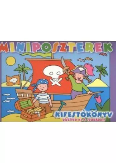 MINIPOSZTEREK - KIFESTŐKÖNYV (LILA) /DÍSZÍTSD KI A SZOBÁDAT!