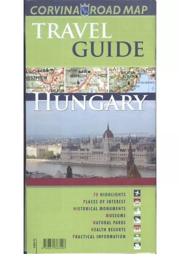 Térkép - Hungary Road Map + Travel Guide /Magyarország idegenforgalmi autóstérképe