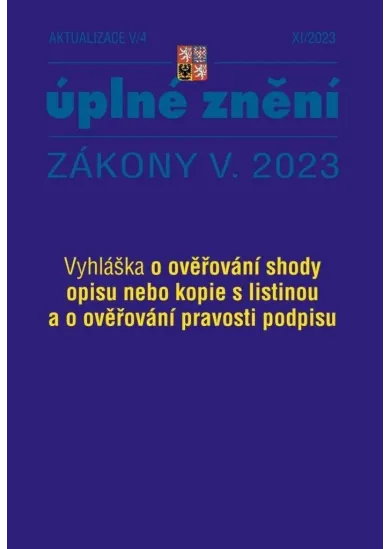 Aktualizace V/4 2023 Obecní úřady