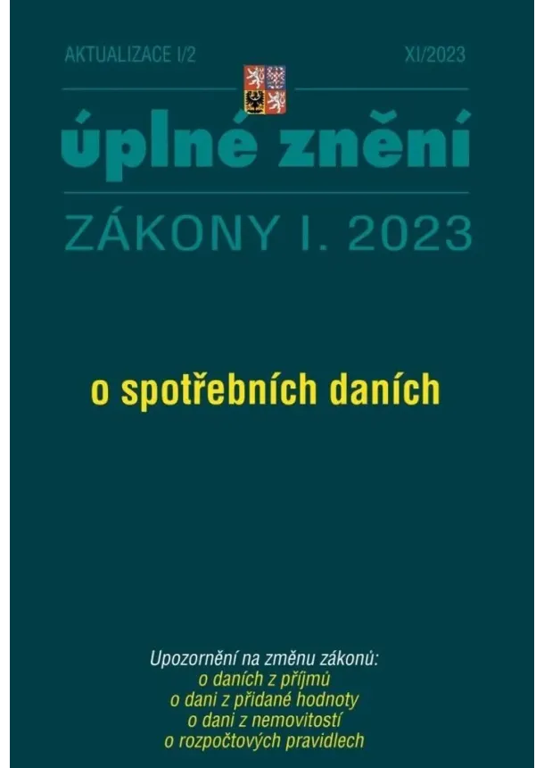 Aktualizace I/2 2023 O spotřebních daních