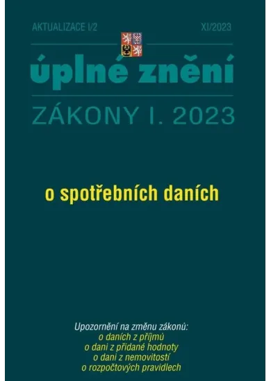 Aktualizace I/2 2023 O spotřebních daních