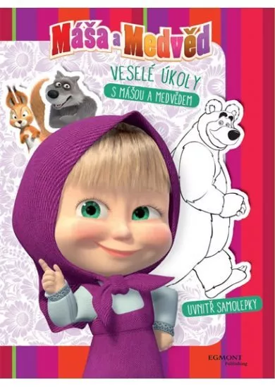 Máša a medvěd - Veselé úkoly s Mášou a medvědem - Uvnitř samolepky