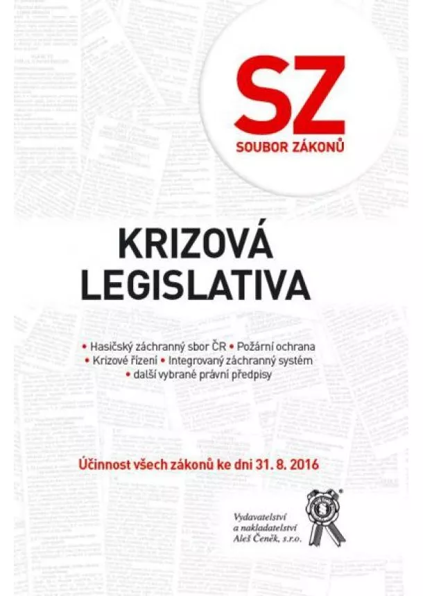 kolektiv - Soubor zákonů. Krizová legislativa