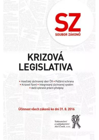 Soubor zákonů. Krizová legislativa