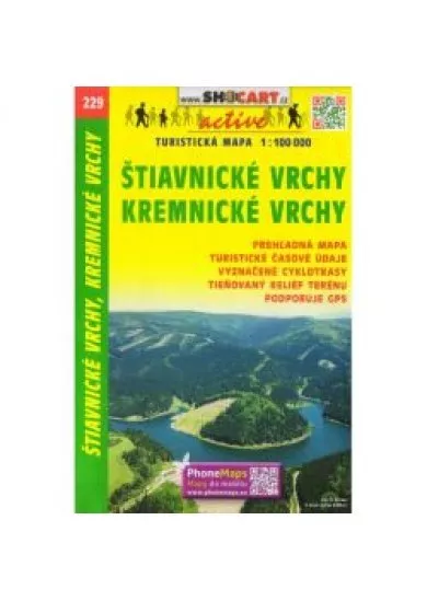 SC 229 Štiavnické vrchy, Kremnické vrchy 1:100 000 