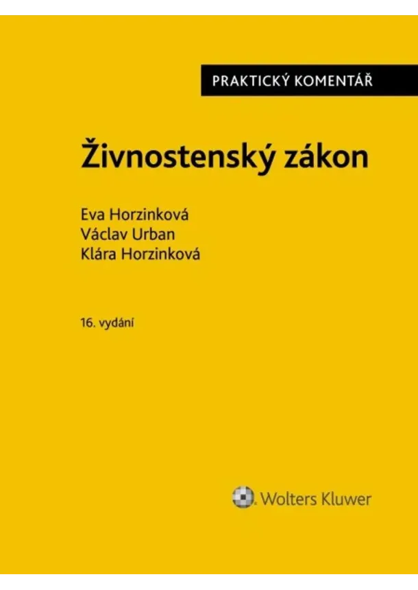 Živnostenský zákon - Praktický komentář
