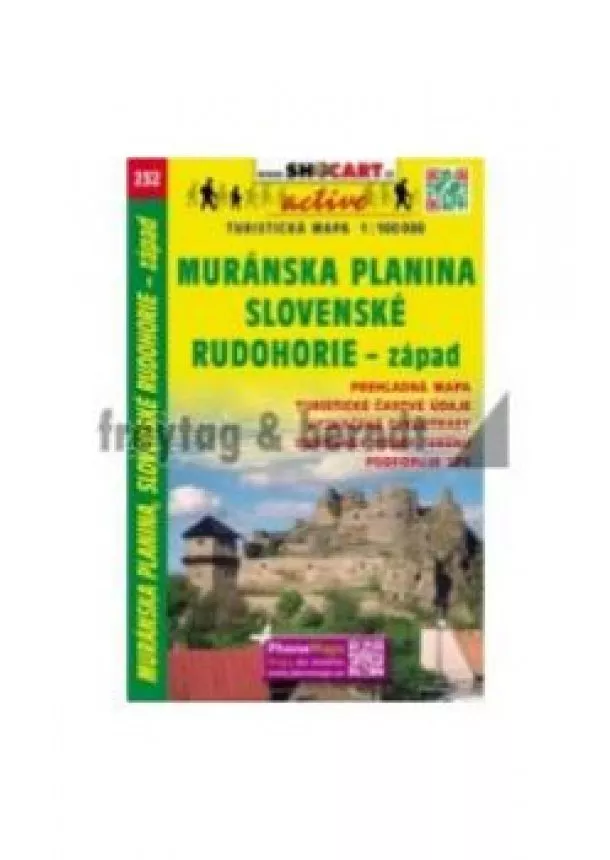 SC 232 Muránska planina, Slovenské Rudohorie - západ  1:100 000 