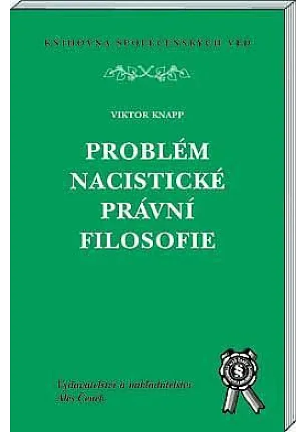 Viktor Knapp  - Problém nacistické právní filosofie