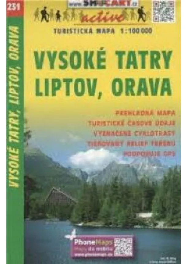 TM 231 Vysoké Tatry, Liptov, Orava  1:100 000 SC