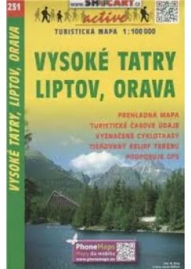 SC 231 Vysoké Tatry, Liptov, Orava  1:100 000 