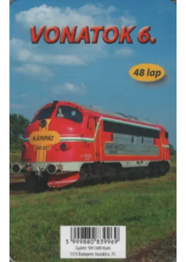 Kártya - Vonatok 6. - 48 lapos kártya