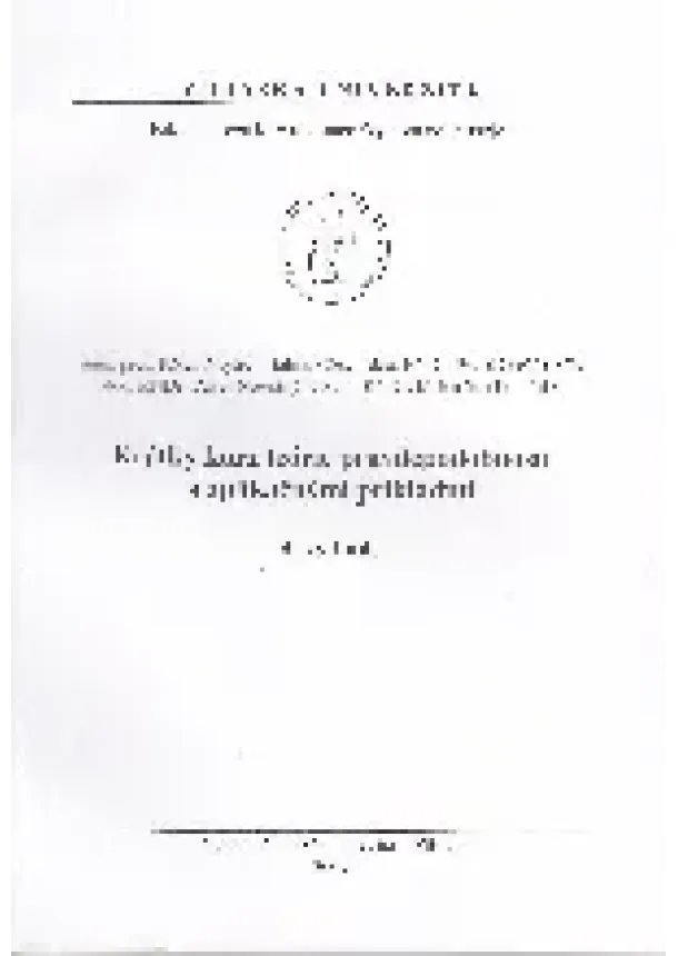 Vojtech Bálint, Pavol Grešák, Pavel Novotný, Milan Stacho - Krátky kurz teórie pravdepodobnosti s aplikačnými príkladmi