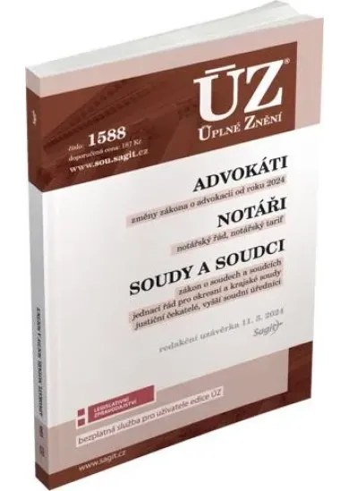 ÚZ 1588 Advokáti, Notáři, Soudci a soudy