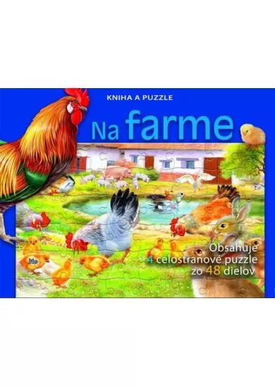 Na farme - Kniha a puzzle