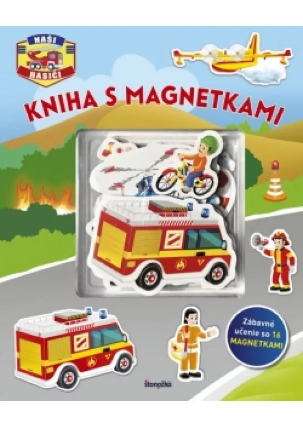 autor neuvedený - Kniha s magnetkami: Naši hasiči