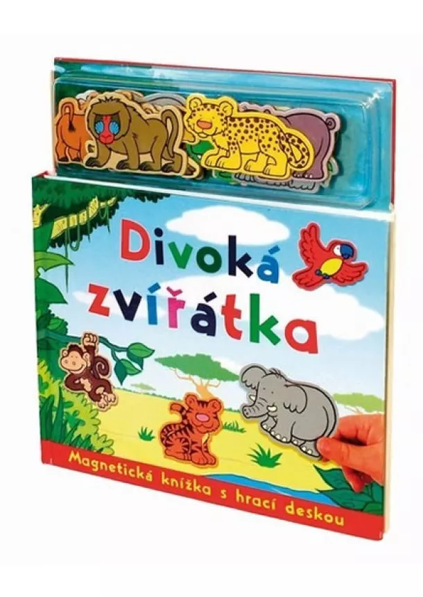 autor neuvedený - Divoká zvířátka - Magnetická knížka s hrací deskou -4.vydání