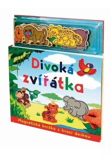 Divoká zvířátka - Magnetická knížka s hrací deskou -4.vydání