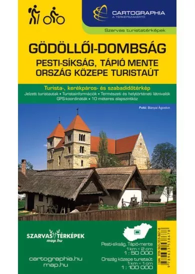 Gödöllői-dombság turistatérkép (Szarvas) 2023