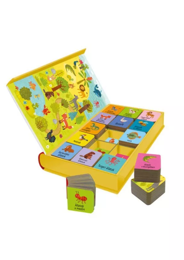 Lapozó - Kedvenc állataim - 15 kis könyv okos gyerekeknek mágneses dobozban
