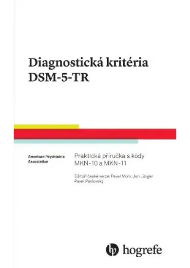 Diagnostická kritéria DSM-5-TR - Praktická příručka s kódy MKN-10 a MKN-11