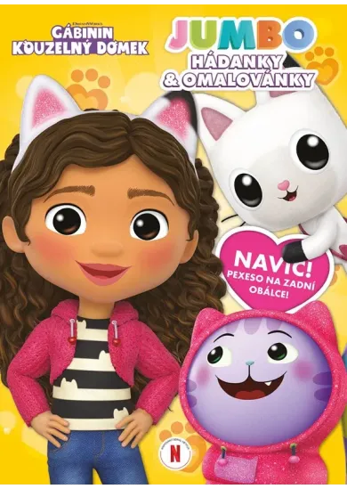 Gábinin kouzelný domek - JUMBO hádanky a omalovánky