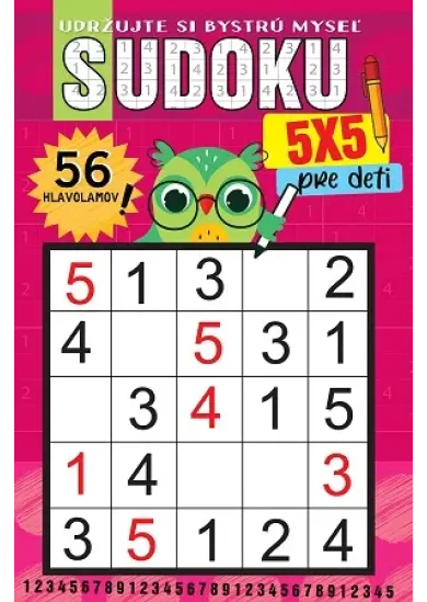 Sudoku 5x5 - 56 hlavolamov