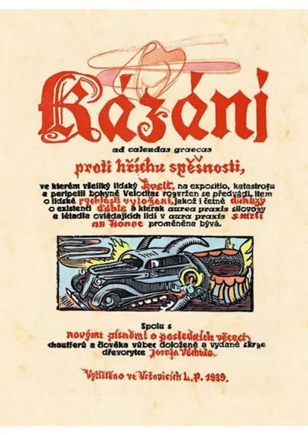 Josef Váchal - Kázání proti hříchu spěšnosti