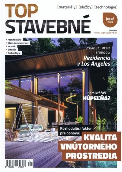 Top stavebné materiály, služby, technológie jeseň 2020