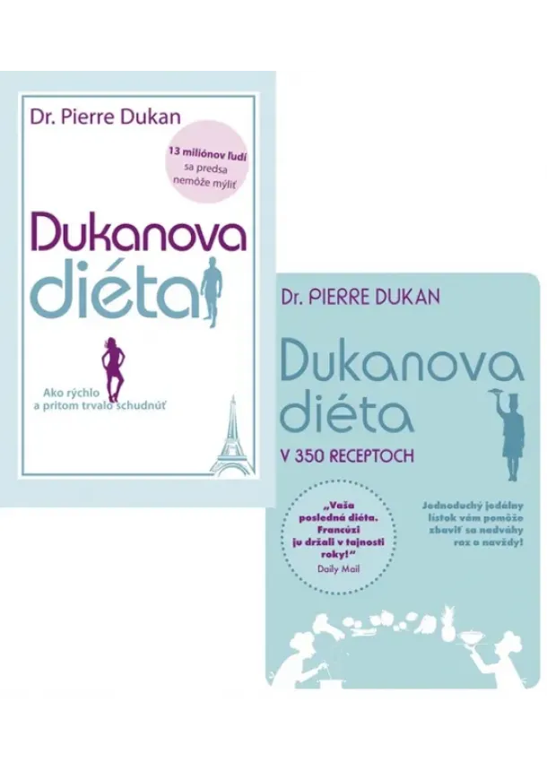 Dukanova diéta v 350 receptoch+Dukanova diéta KOMPLET