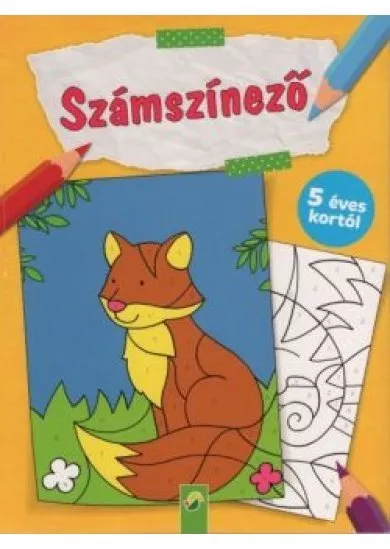 Számszínező - 5 éves kortól (róka)