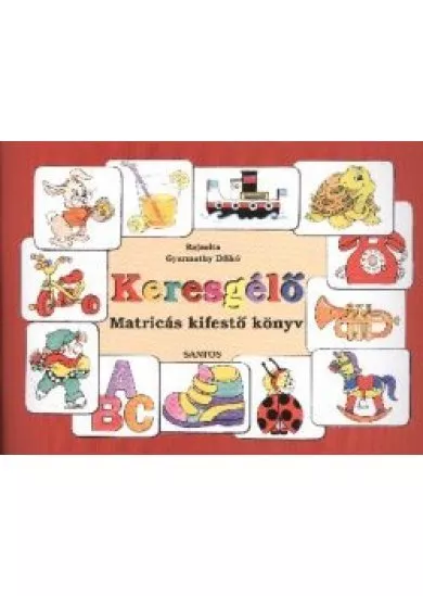 Keresgélő /Matricás kifestőkönyv