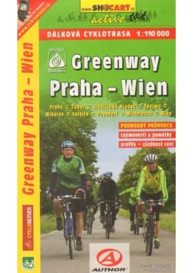 Greenway Praha - Wien 1:110 000 - Cykloprůvodce