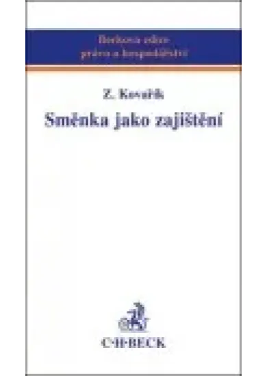 Směnka jako zajištění