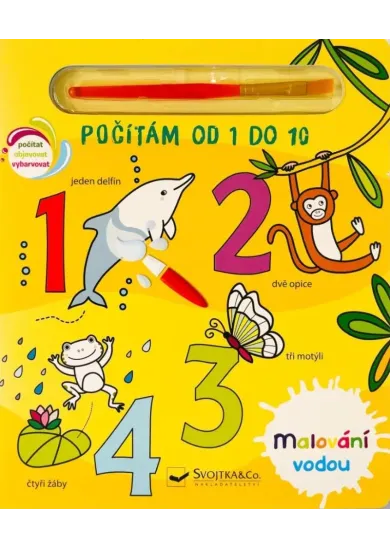 Malování vodou Počítám od 1 do 10