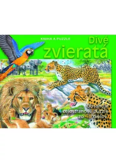 Divé zvieratá - Kniha a puzzle