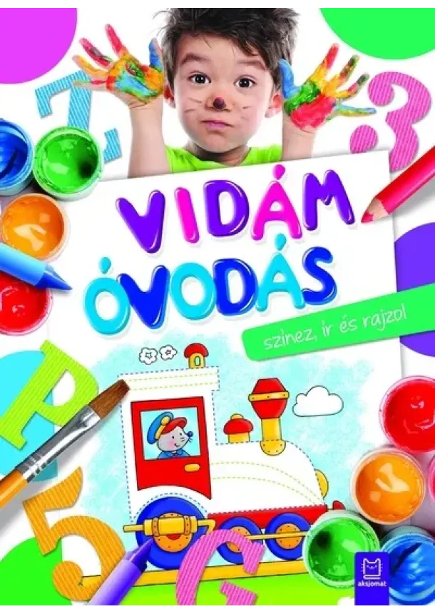 Agnieszka Bator - Vidám óvodás színez, ír és rajzol
