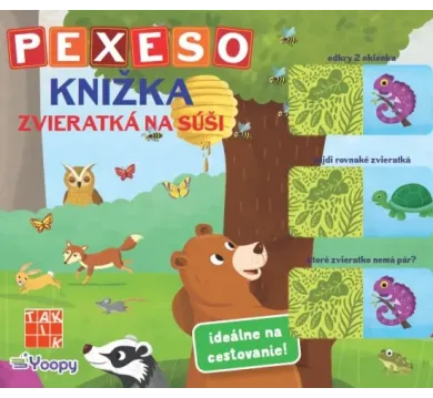 Pexeso knižka - Zvieratká na súši