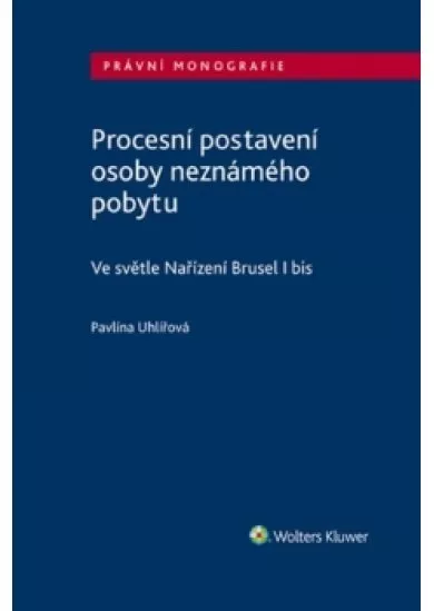 Procesní postavení osoby neznámého pobyt
