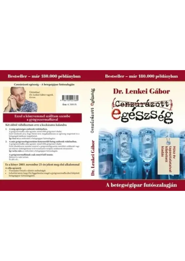 Dr. Lenkei Gábor - Cenzúrázott egészség - A betegségipar futószalagján (18. kiadás)