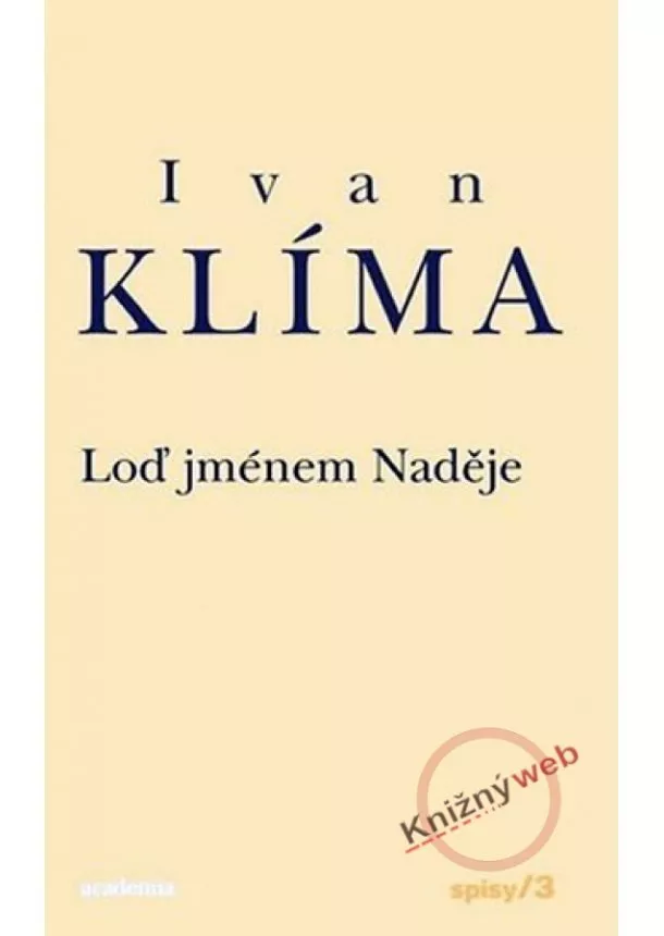 Ivan Klíma - Loď jménem naděje