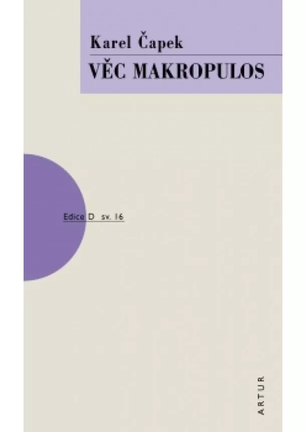 Karel Čapek - Věc Makropulos